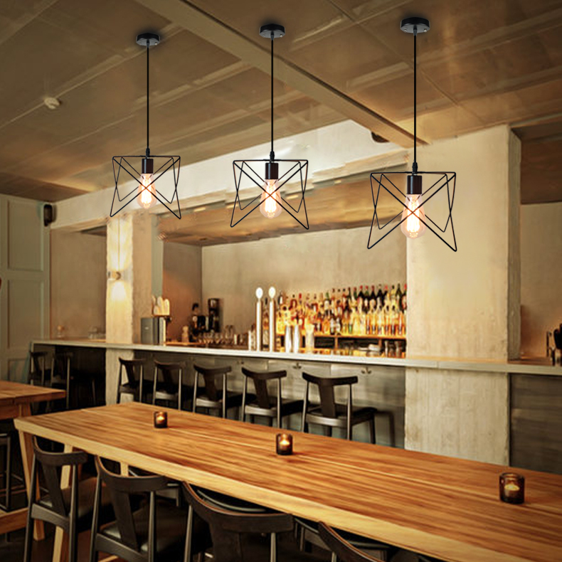 维恩克创意个性小灯铁艺loft复古灯吧台餐厅咖啡厅酒吧服装店装饰灯