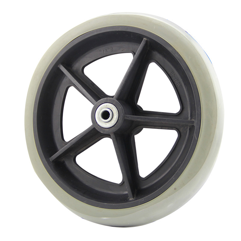 鱼跃轮椅配件前轮带轴承h005h005bh006适用