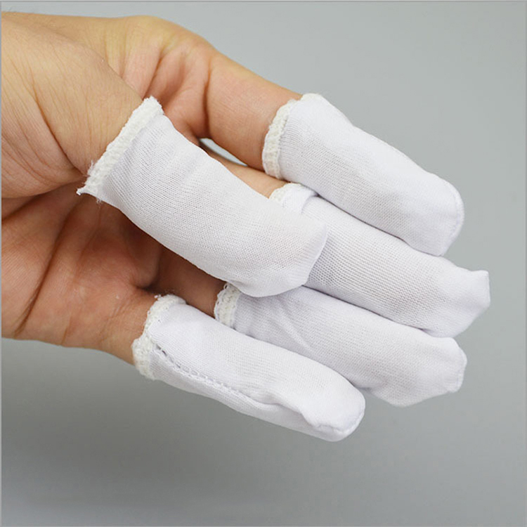 布指套纯棉防尘防护指套汗布手指套防滑防护劳保手指套