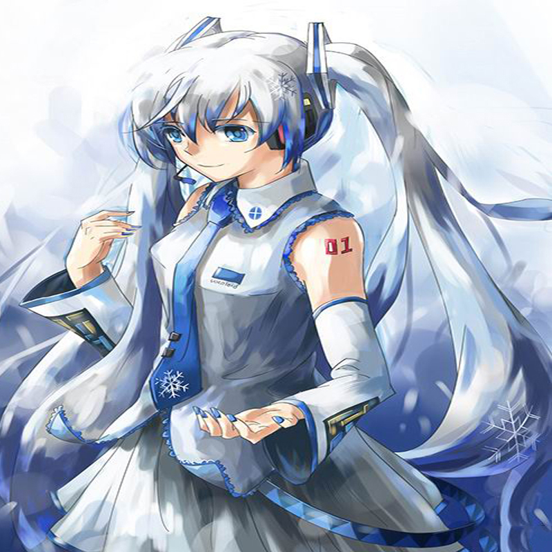 铸剑谷动漫初音家族雪初音装1代公式服