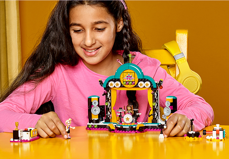 lego乐高friends好朋友系列安德里亚的综艺大舞台41368积木玩具