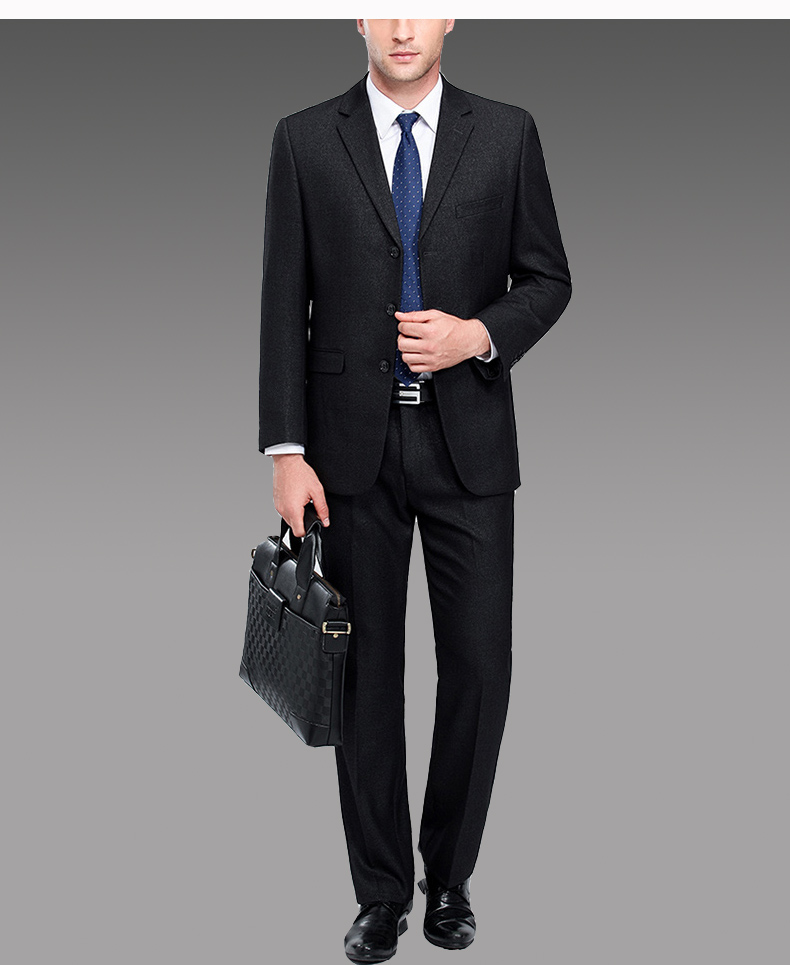 newlake冬季厚款中老年西服套装男老人西装三件套4050岁宽松休闲爸爸