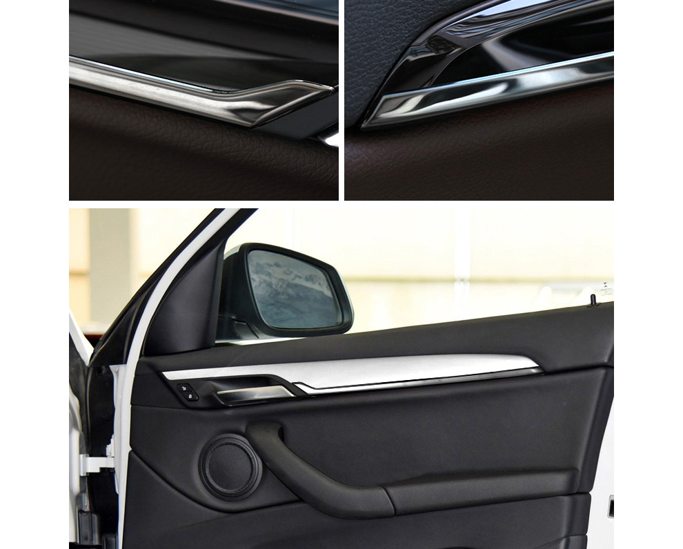 宝马x1改装车门板饰条驾驶亮条装饰内饰不锈钢专用金属20i28i