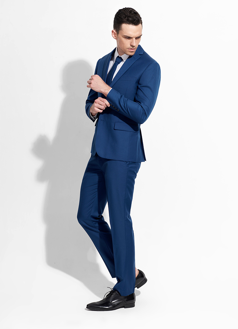 mtiny男士修身型西裤商务正装毛小脚直筒长裤夏黑藏蓝灰