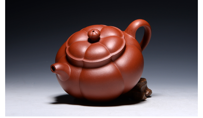 子冶家居器皿 子冶海棠壶原矿大红袍宜兴紫砂壶茶具名家纯全手工茶具