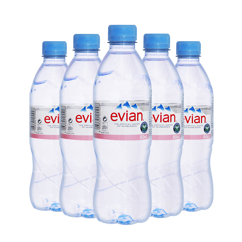 evian依云矿泉水500ml5瓶法国原装0269