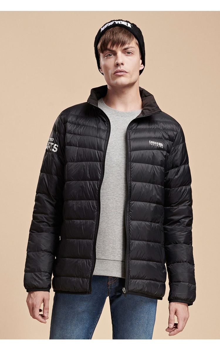 361度立领羽绒服轻薄款男装2018冬季新款保暖运动外套