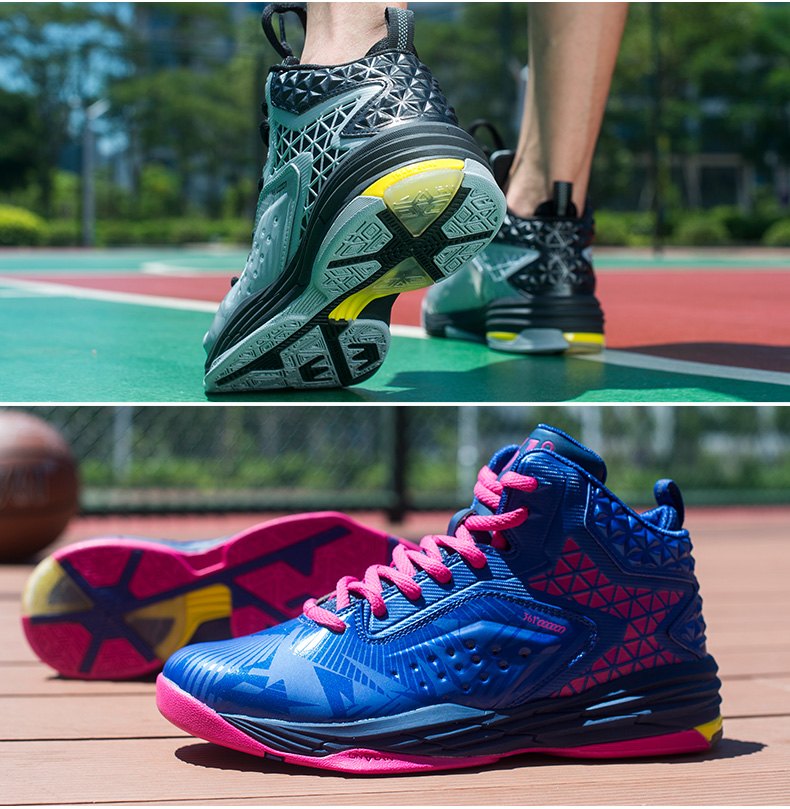 361男鞋运动防侧翻中帮篮球鞋塑胶橡胶底361减震耐磨篮球鞋671631101