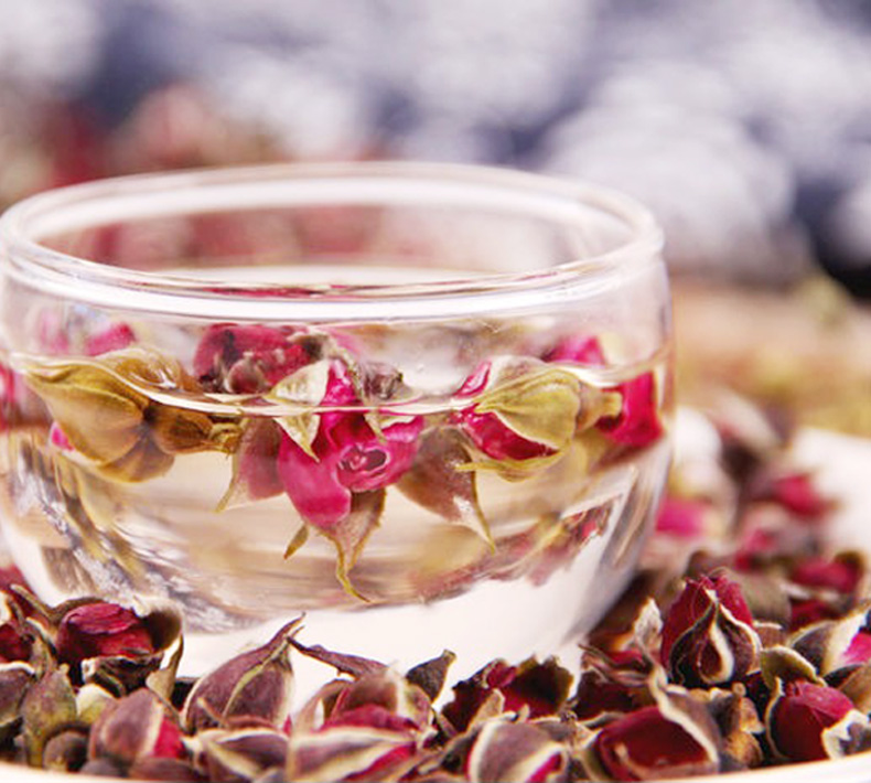 吉顺号云南花草茶宫廷金边玫瑰花茶饼200g2饼花冠花茶礼盒装包邮