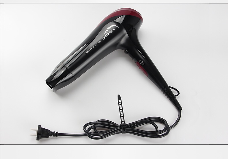 超人sid吹风机家用静音大功率便携式吹风机标配rd2210酷感黑