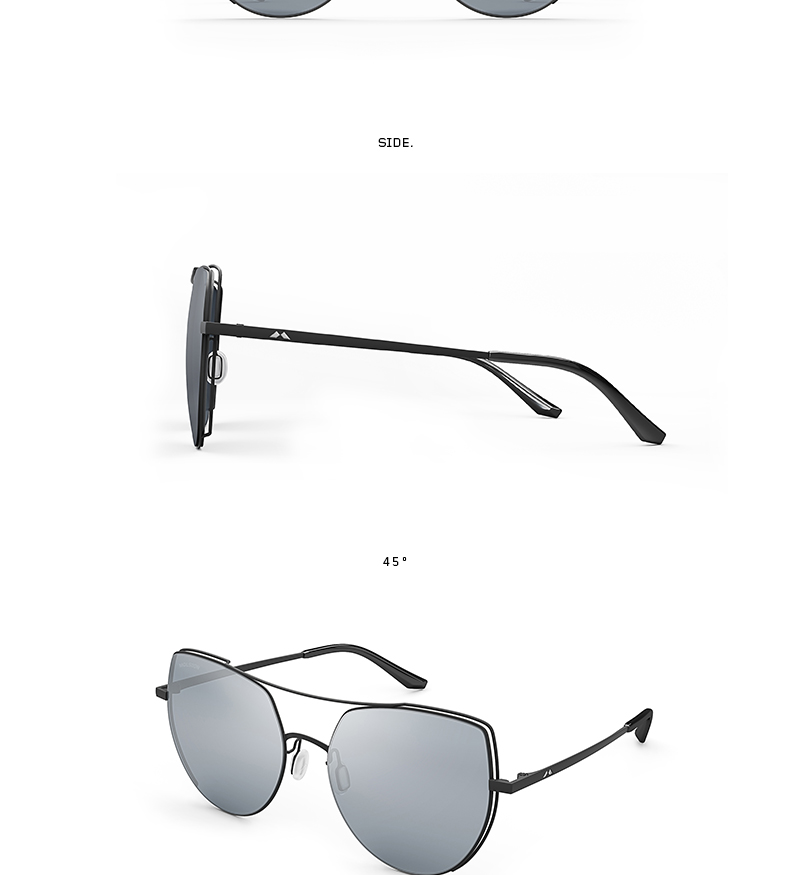 molsion陌森太阳镜女士新款时尚复古镜全框驾驶眼镜墨镜女ms8020