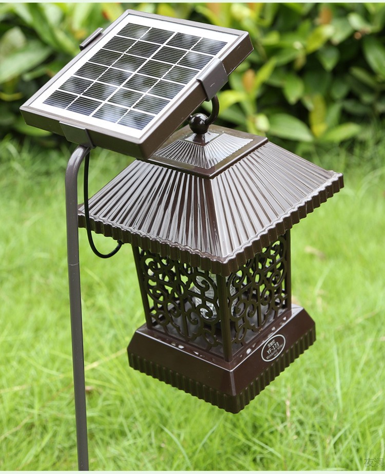太阳能灭蚊灯户外庭院别墅驱蚊防水花园家用农用捕蚊器