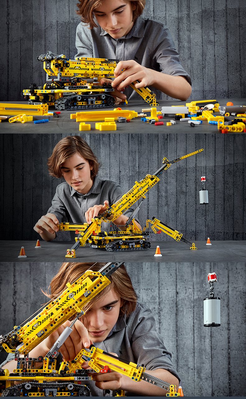 lego乐高technic机械组系列精巧型履带起重机42097积木玩具