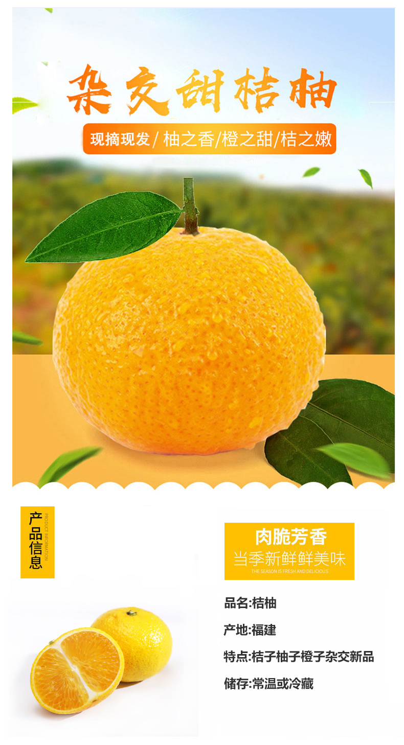 中华特色澄海馆心瓷甜桔柚新鲜水果12kg华南