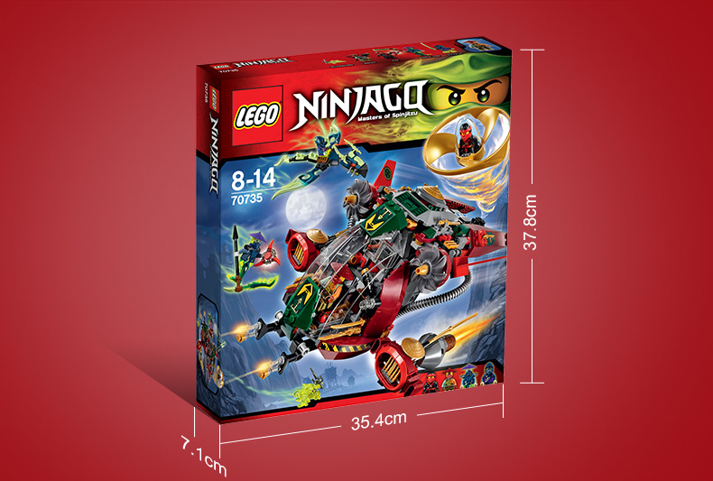lego乐高幻影忍者飞天旋转术超级战车70735儿童积木益智拼插玩具