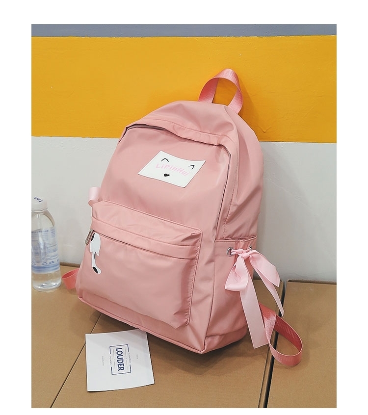 薇姬桑妮女士双肩包1lqulcw 薇姬桑妮少女心蝴蝶结表情防水尼龙书包韩