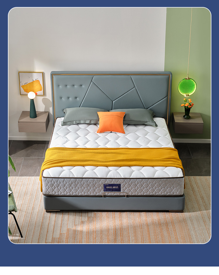 全友家居席梦思3d椰棕软硬两用抑菌弹簧床垫棕榈进口乳胶原液18m