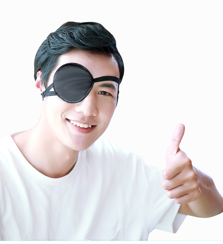 独眼罩弱视斜视单眼全遮盖独眼单成人儿童矫正遮光眼罩