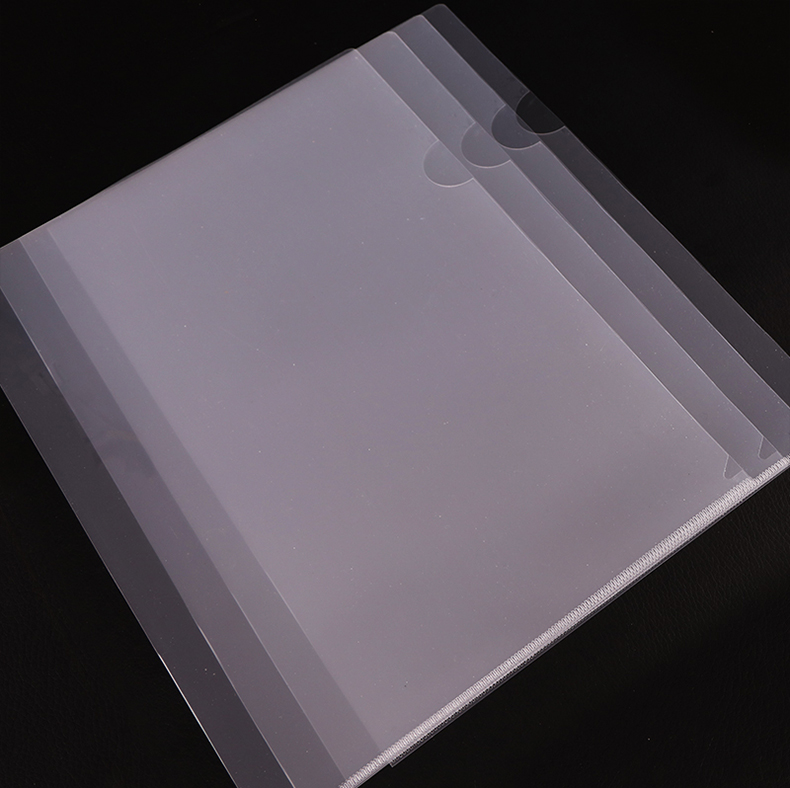 优必利a4l型文件套文件袋透明单片夹防水资料文件夹两页夹文件袋20个