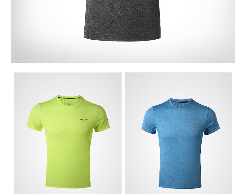 鸿星尔克erke短袖男圆领运动t恤针织运动上衣修身清凉短t男