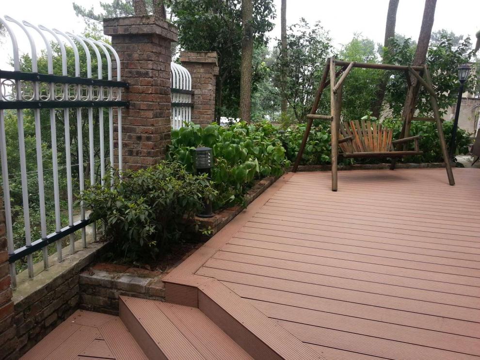 木塑地板户外长条塑木地板室外防腐木花