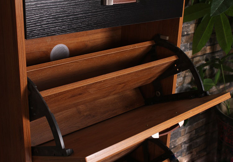 淮木薄免漆环保鞋柜翻斗鞋柜带抽屉大容量现代简约.