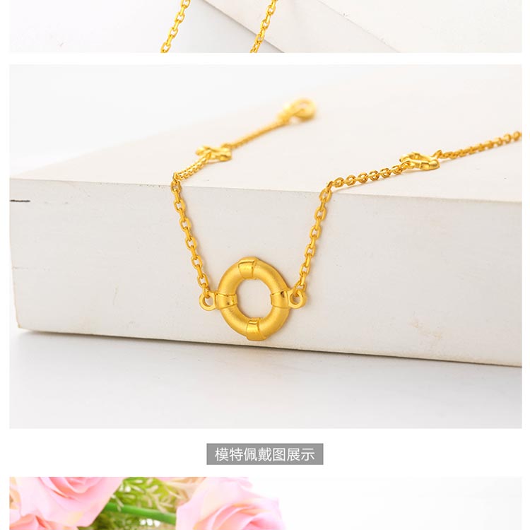 张万福珠宝精品足金手链黄金手链dsjpsl0302轨迹手链