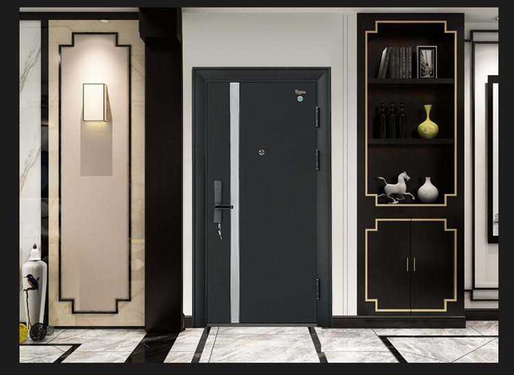 盼盼甲级防盗门安全门家用单门智能指纹锁入户门进户门定制子母门别墅