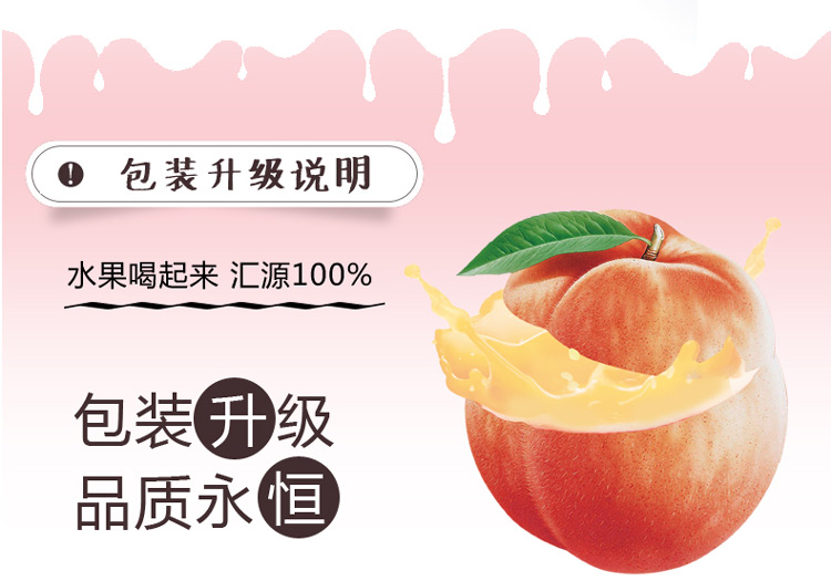 新日期汇源果汁100桃果汁200ml12盒礼盒装