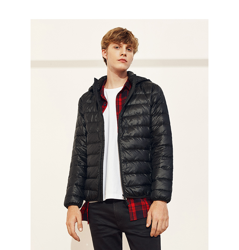 以纯线上品牌a21秋冬新款轻暖羽绒服男可脱卸帽羽绒外套4631153011vp