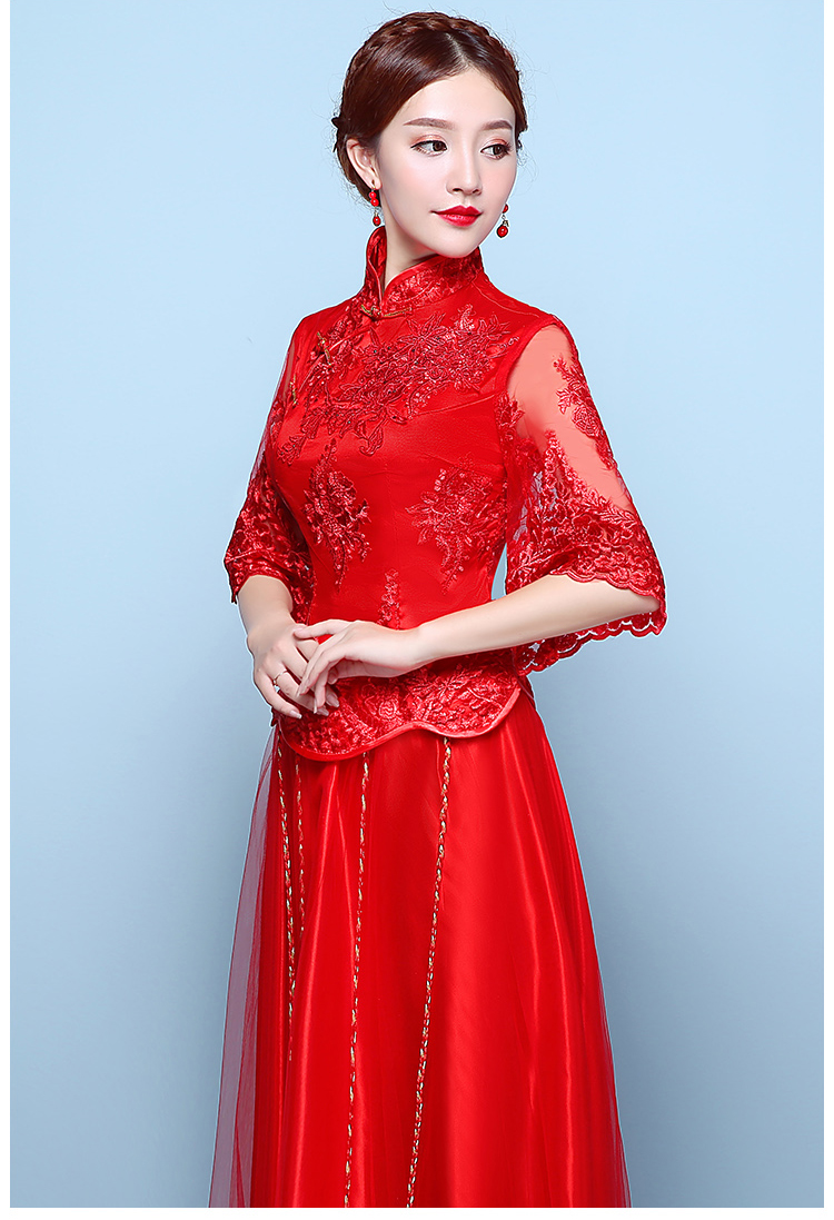 新款式敬酒服新娘春季2021结婚新款冬季婚纱礼服秋冬款中式女秀禾服