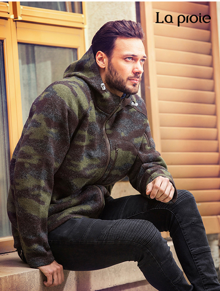 laproie法国莱博瑞男装秋冬款户外时尚个性男式休闲外套cd1671007