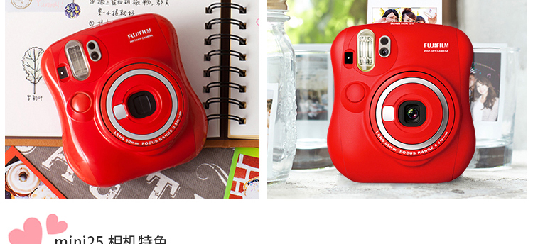 富士（FUJIFILM）INSTAX 一次成像相机立拍立得 mini25相机 Kitty珍珠白