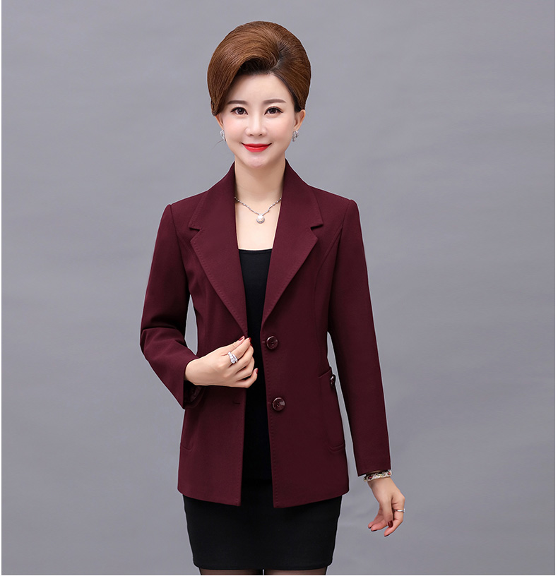 薇姬桑妮春秋新款小西装外套女4050岁中老年妈妈装时尚短款女士上衣