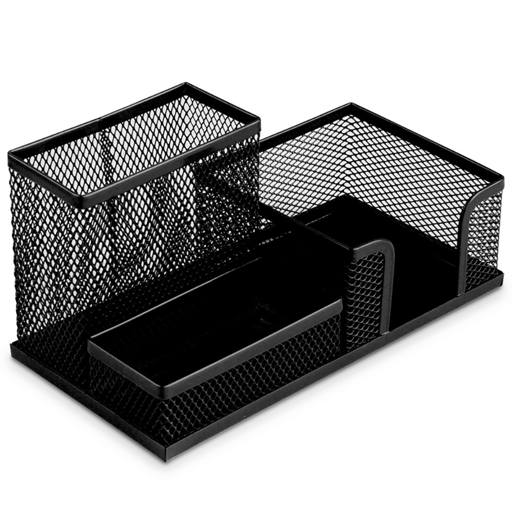 得力9154多功能办公笔座彩色笔筒单只装