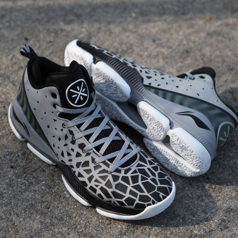 李宁篮球鞋男韦德之道fission裂变3代cba战靴高帮运动鞋abam025