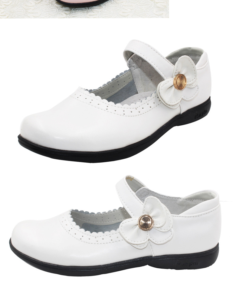 明璐(ming lu)儿童皮鞋 明璐 女童皮鞋春夏款牛皮单鞋淑女中童女鞋单