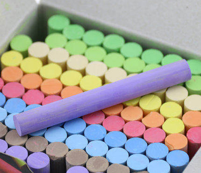 100支无尘白色彩色粉笔儿童绘画工具玩具 贝伦多画笔画架012【价格 图