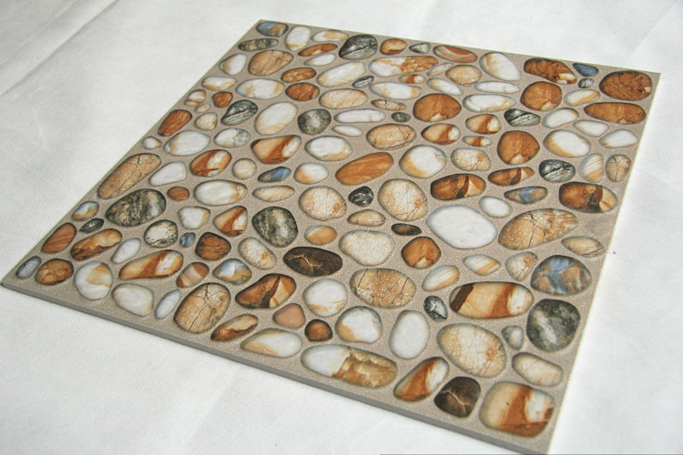 鹅卵石地砖400x400阳台瓷砖花园地砖庭院砖防滑耐磨瓷砖彩色砖壹德壹