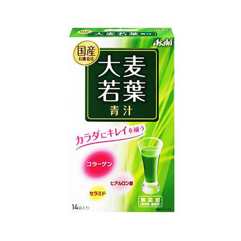 日本直邮朝日asahi大麦若叶青汁14包装