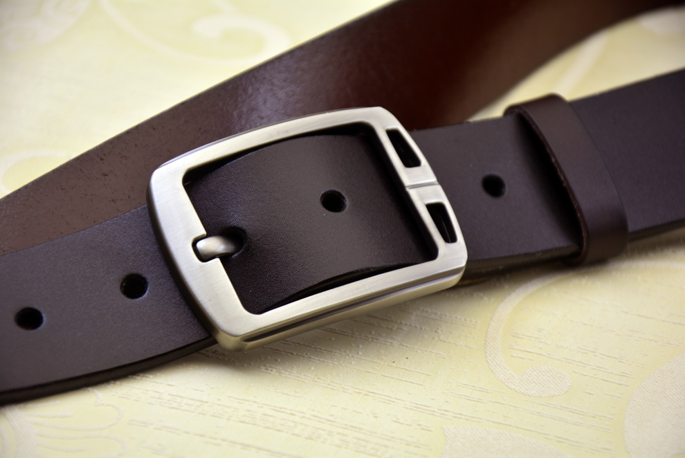 红品(hongpin)腰带复古针扣一号 红品 男式针扣皮带 男士 真皮腰带