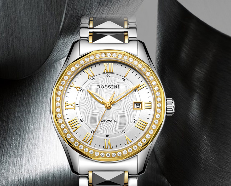 【罗西尼(rossini)机械表6443】 罗西尼(rossini)手表男士 雅尊 商务
