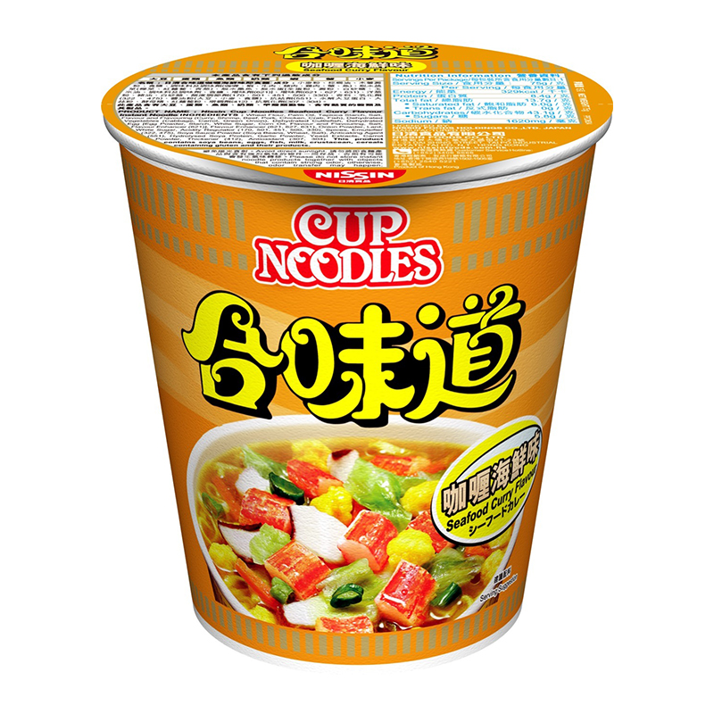 日清合味道咖喱海鲜味杯面75g