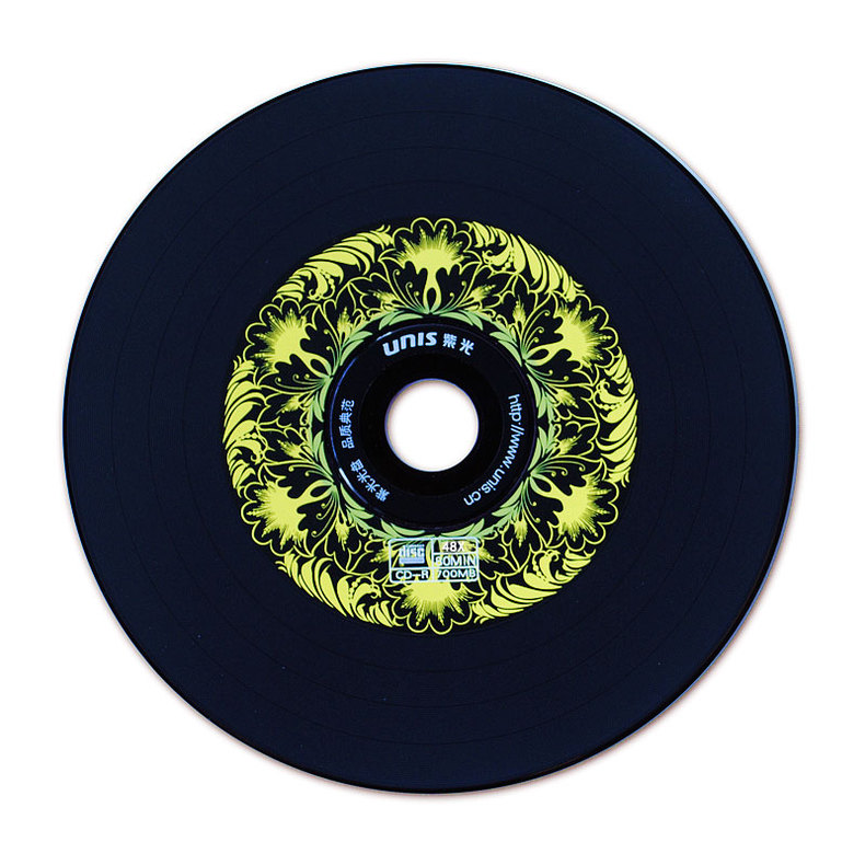 紫光unis 黑胶车载cd刻录盘 空光盘 mp3音乐刻录光盘 cd空白光盘