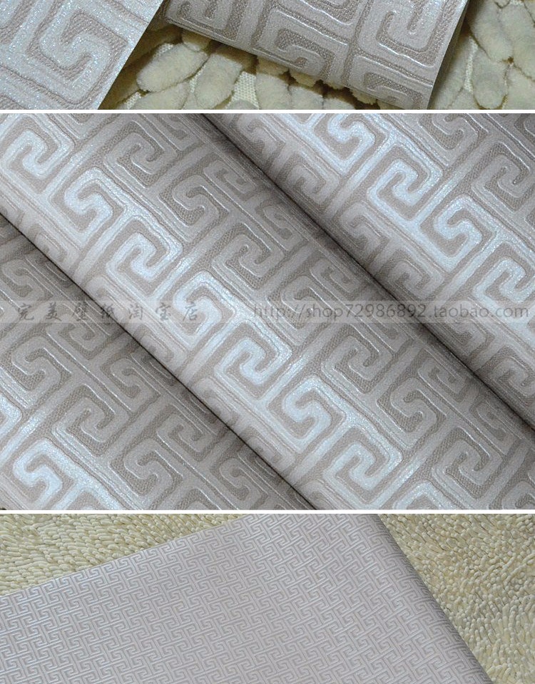 中式简约回形纹格子墙纸书房茶楼棋牌室家具展示客厅餐厅背景壹德壹