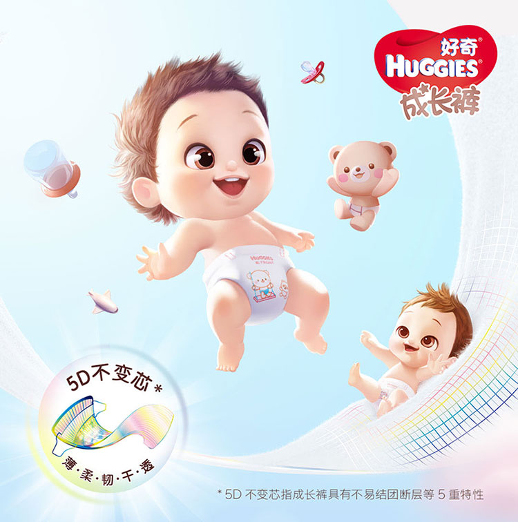 好奇(Huggies) 铂金装成长裤箱装大号L76片