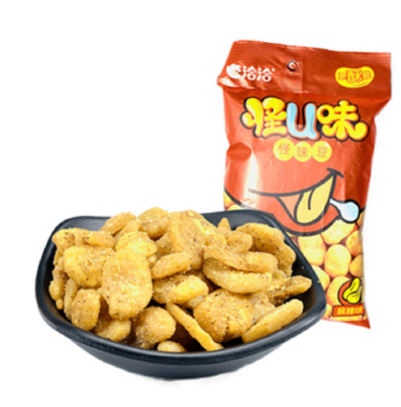 洽洽(chacheer)坚果 洽洽怪u味怪味豆130g 麻辣味【价格 图片 品牌