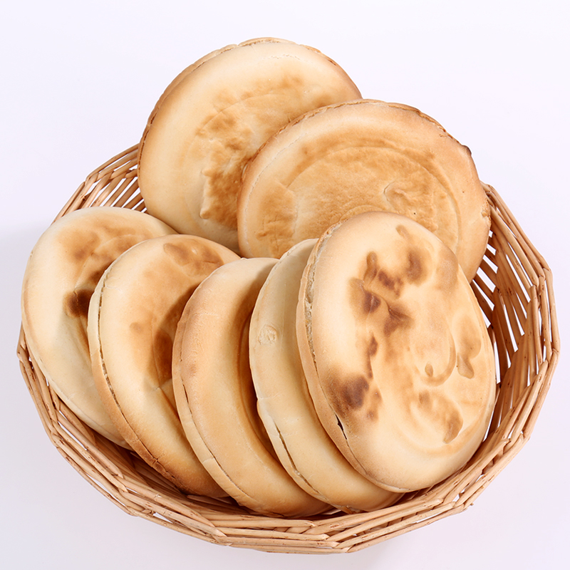 火烧饼20个山东杠子头硬面火烧馍馍馒头北烧饼面食s燕
