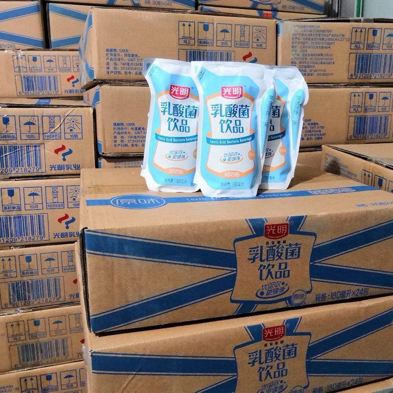 促销乳酸菌饮品轻巧包180ml*12袋装儿童乳酸菌饮料早餐奶整箱【价格