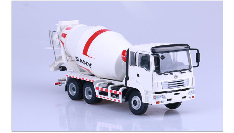 135原厂合金工程模型sany三一混凝土搅拌车水泥罐车仿真车模